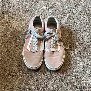 Pink and White Sneakers